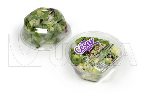 Verse ready-to-eat salade MAP verpakt met traysealer