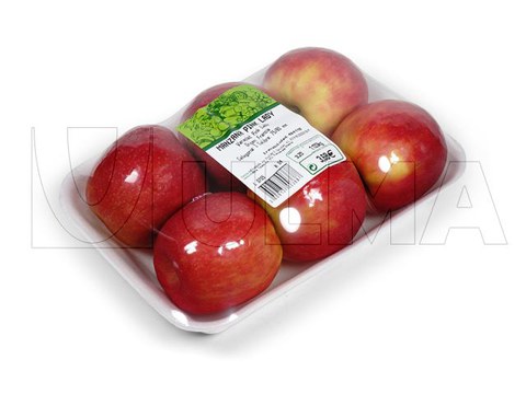 Tray pink lady appels verpakt met rekfolie