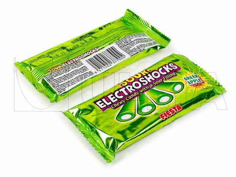 Zoethoutsnoepjes verpakt in flow pack wrapper.