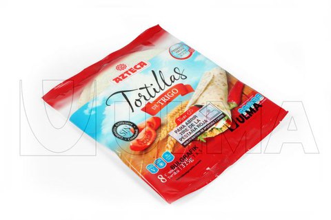 Stapel Mexicaanse tortilla's MAP verpakt met hersluitbare flap