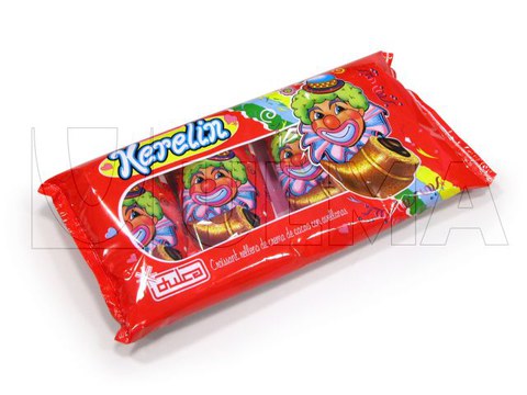 Croissants, koekjes en cakejes verpakt op flow pack machine (hffs)