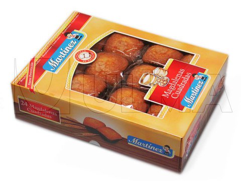 Muffins verpakt in krimpfolie met flowpacker