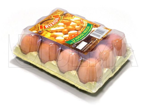 Eieren verpakt in Flowpack (HFFS)