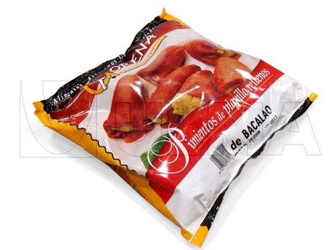 Bevroren krokketen, mosselen met VFFS machine verpakt in gelamineerde folie