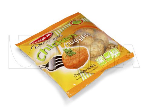 Kipnuggets verticaal verpakt