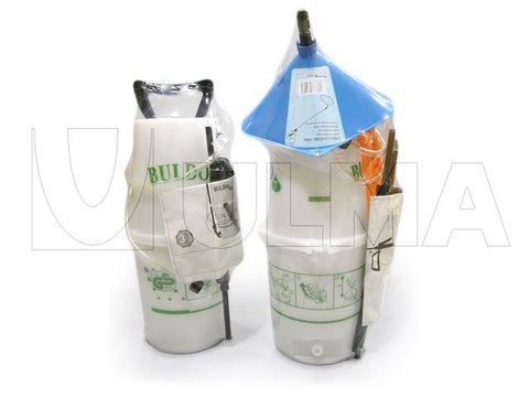 Compressiespuiter verpakt in flow pack wrapper (HFFS)