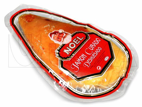 Ham zonder been vacuüm verpakt op dieptrekker met flexibele folie