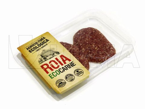 Hambuger skinverpakt met traysealer