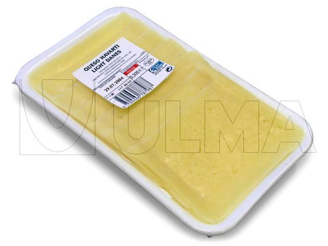 Plakjes kaas verpakt in flowpack (HFFS) onder gemodificeerd atmonsfeer(MAP) met of zonder tray